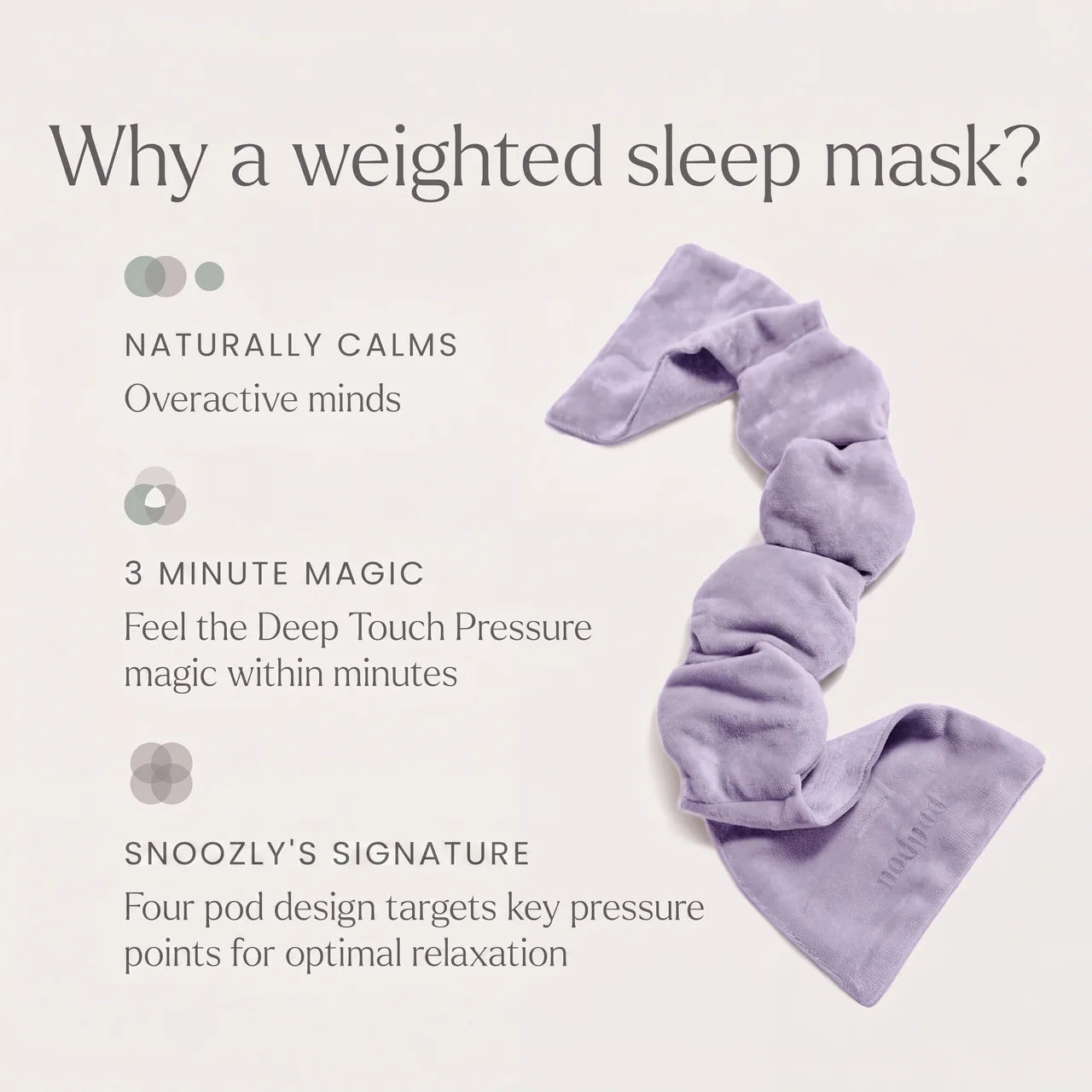 Snoozly™ – Weighted Sleep Mask